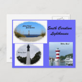 Carte Postale Phare de Caroline du Sud (Devant / Derrière)