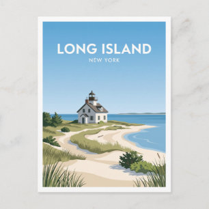 Carte Postale Phare de Cedar Island Sag Harbor New York Voyage