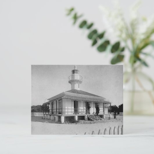 Carte Postale Phare de Cedar Key (Debout devant)