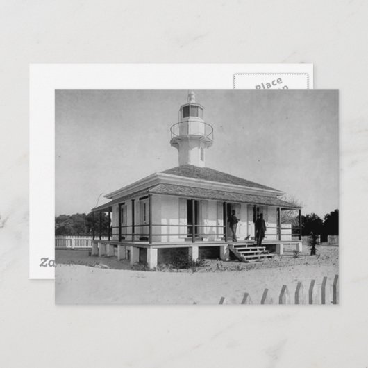 Carte Postale Phare de Cedar Key (Devant / Derrière)