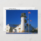 Carte Postale Phare de Chatham Cape Cod (Devant / Derrière)