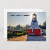 Carte Postale Phare de Cheticamp Cap Breton (Devant / Derrière)