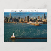 Carte Postale Phare de Chicago (Devant)