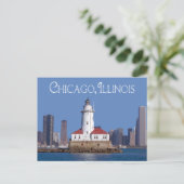 Carte Postale Phare de Chicago Harbour, Chicago Illinois États-U (Debout devant)