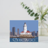 Carte Postale Phare de Chicago Harbour, Chicago Illinois États-U (Debout devant)