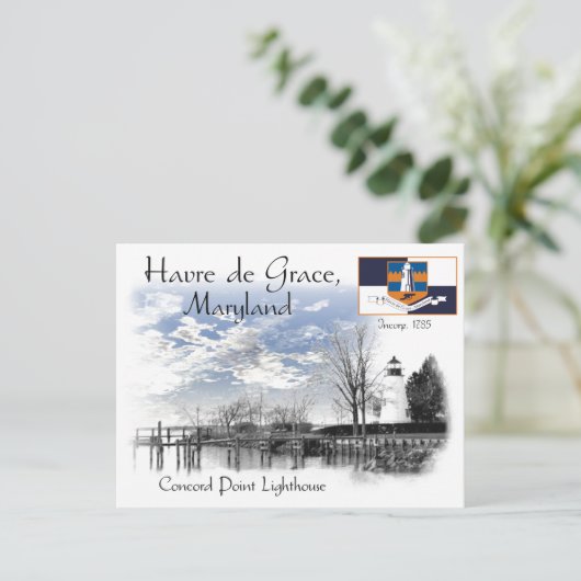 Carte Postale Phare de Concord Point (Debout devant)