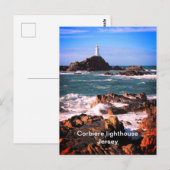 Carte Postale Phare de Corbiere Jersey (Devant / Derrière)