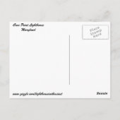 Carte Postale Phare de Cove Point (Dos)