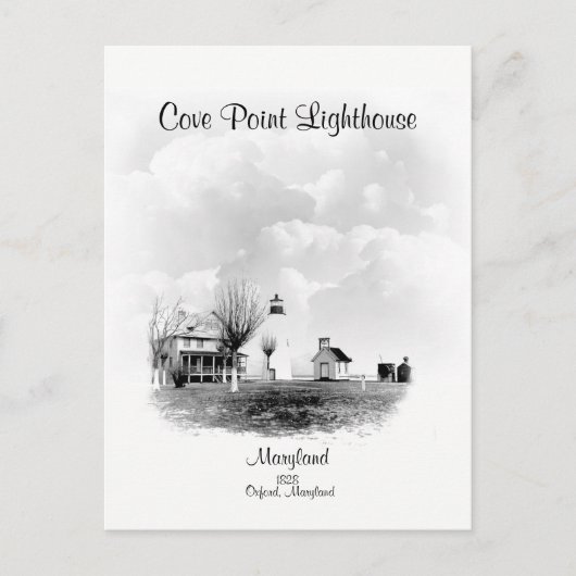 Carte Postale Phare de Cove Point - Maryland (Devant)