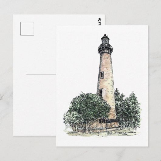 Carte Postale Phare de Currituck (Devant / Derrière)