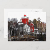 Carte Postale Phare de deux ports (Devant / Derrière)