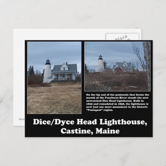 Carte Postale Phare de Dice/Dyce Head (Devant / Derrière)