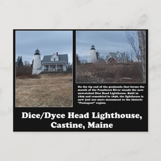 Carte Postale Phare de Dice/Dyce Head (Devant)