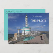 Carte Postale Phare de Farol à Dili Timor Oriental (Devant / Derrière)