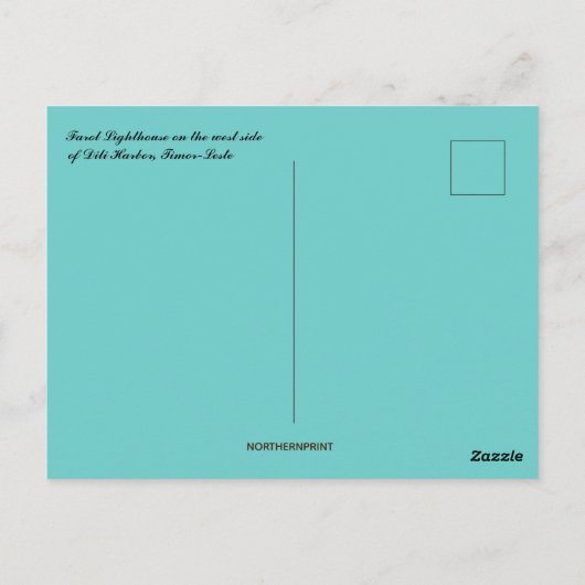 Carte Postale Phare de Farol à Dili Timor Oriental (Dos)