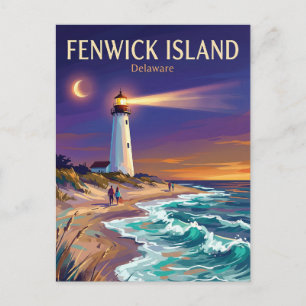 Carte Postale Phare de Fenwick Island USA