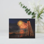 Carte Postale Phare de feux d'artifice Marblehead (Debout devant)