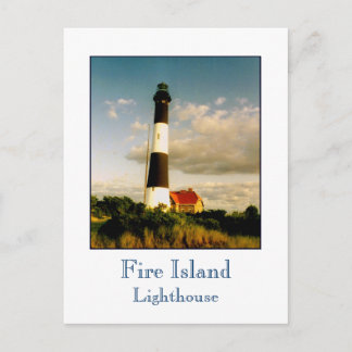 Carte postale 'Phare de Fire Island au coucher du 