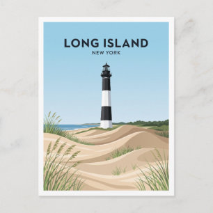 Carte Postale Phare de Fire Island Ocean Beach New York Voyage