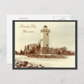 Carte Postale Phare de Fond du Lac (Devant / Derrière)
