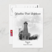 Carte Postale Phare de Gibraltar Point - Ontario, Canada (Devant / Derrière)