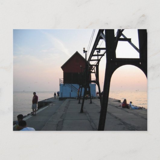 Carte Postale Phare de Grand Haven (Devant)