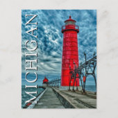 Carte Postale Phare de Grand Haven | Michigan (Devant)