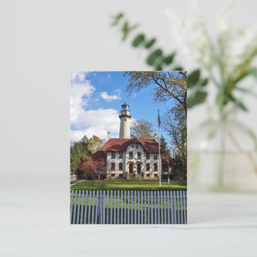 Carte Postale Phare de Grosse Point à Evanston, IL (Debout devant)