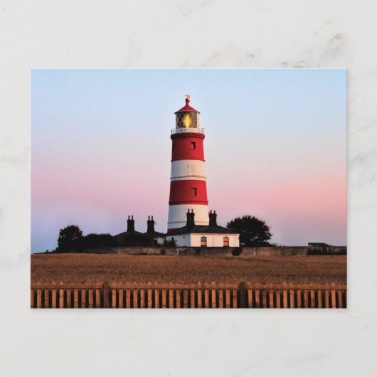 Carte Postale Phare de Happisburgh allumé (Devant)