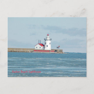 Carte postale : phare de Harbor Beach