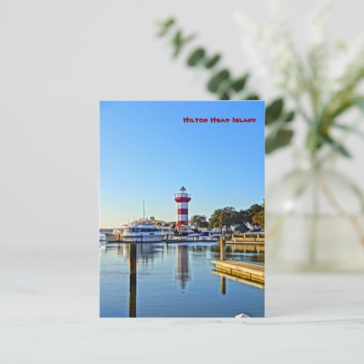 Carte Postale Phare de Harbour Town - Hilton Head Island SC (Debout devant)