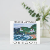 Carte Postale Phare de Heceta (Debout devant)