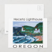 Carte Postale Phare de Heceta (Devant / Derrière)