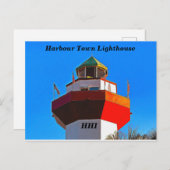 Carte Postale Phare de Hilton Head Harbour Town (Devant / Derrière)