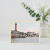 Carte Postale Phare de Jupiter Floride vintage (Debout devant)