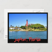 Carte Postale Phare de Jupiter Inlet à Jupiter, Floride (Devant / Derrière)
