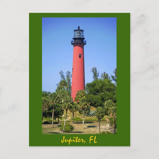 Carte Postale Phare de Jupiter Inlet, Jupiter, Floride (Devant)