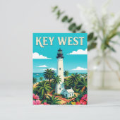 Carte Postale Phare de Key West (Debout devant)