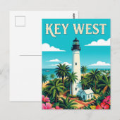 Carte Postale Phare de Key West (Devant / Derrière)