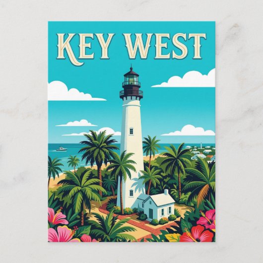 Carte Postale Phare de Key West (Devant)