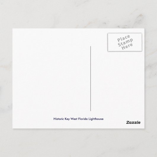 Carte Postale Phare de Key West Florida (Dos)