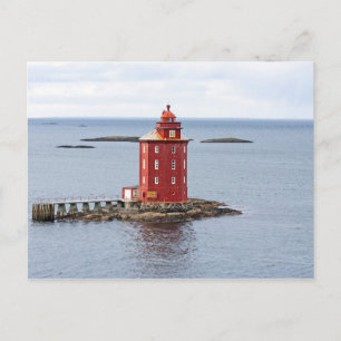 Carte Postale Phare de Kjeungskjaer, Norvège