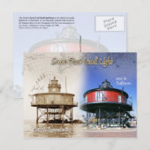 Carte Postale Phare de Knoll à sept pieds, Maryland (Devant / Derrière)