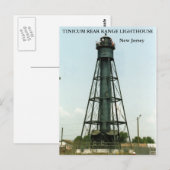 Carte Postale Phare de la chaîne arrière de Tinicum, New Jersey (Devant / Derrière)