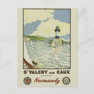 Carte Postale Phare de la Côte vintage de Normandie