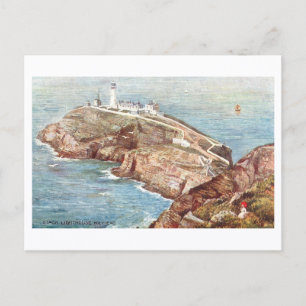Carte Postale Phare de la pile, Holyhead, Pays de Galles