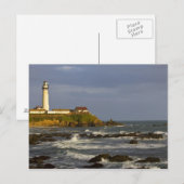 Carte Postale Phare de la plage d'état de Pigeon Point à San 2 (Devant / Derrière)