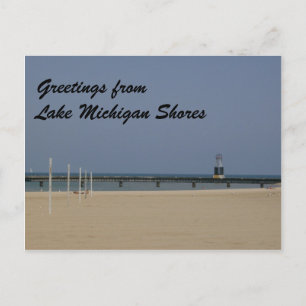 Carte Postale Phare de Lake Michigan Shores