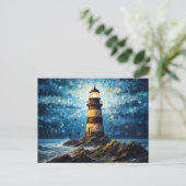 Carte Postale Phare de Lansjsendori (Debout devant)