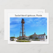 Carte Postale Phare de l'île de Sanibel, Floride (Devant / Derrière)